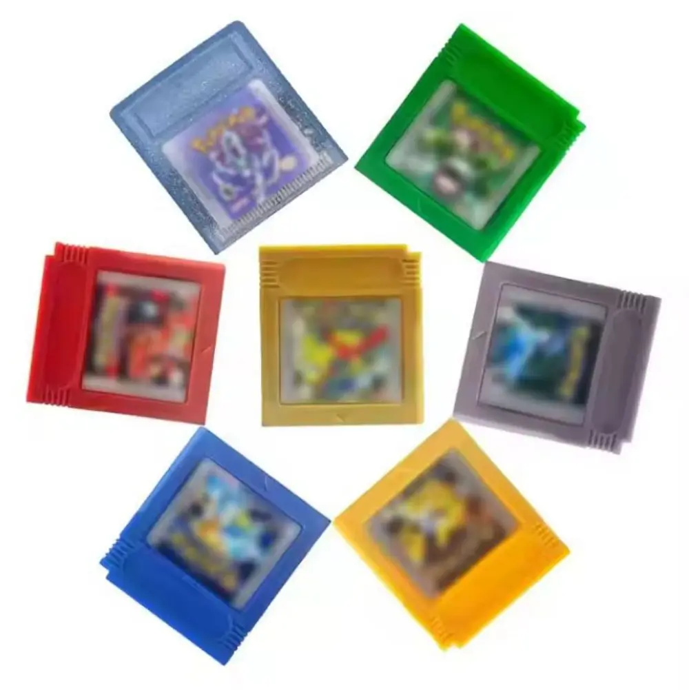 Game Card 16 Bit Video Game Console Card Blue Crystal Gold Green Red Silver Yellow GB GBC  Game Card Series