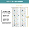 Muwago Children's Curtain Bay Window High Shading Noise Reduction Heat Insulation Curtain Tyrannosaurus Rex Luminous Curtain 6