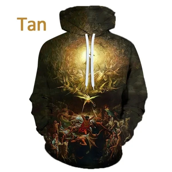 thumbnail image 1 of Sudadera con capucha para hombre con el mensaje "Querido Dios, Jesús, Dios cristiano", con estampado 3D moderno, jerséis para hombre, sudaderas, tops, chándal holgado de talla grande, 1 of 5
