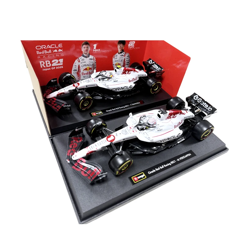 부라고 2025 F1 1:18 레드불 RB21 일본 GP 포뮬러 자동차 스태틱 다이캐스트 자동차 수집용 모델 레이싱카 장난감