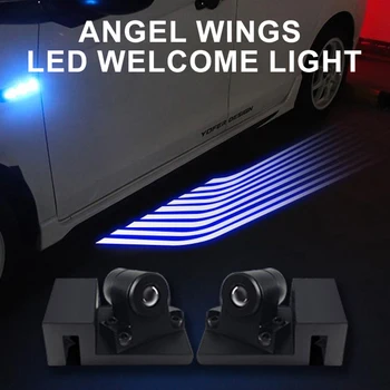 Luci a Led per veicoli luce di benvenuto luce a pozzanghera per tappeti a Led per Tesla Bmw decorazioni per auto da Golf accessori per auto lampade da terra