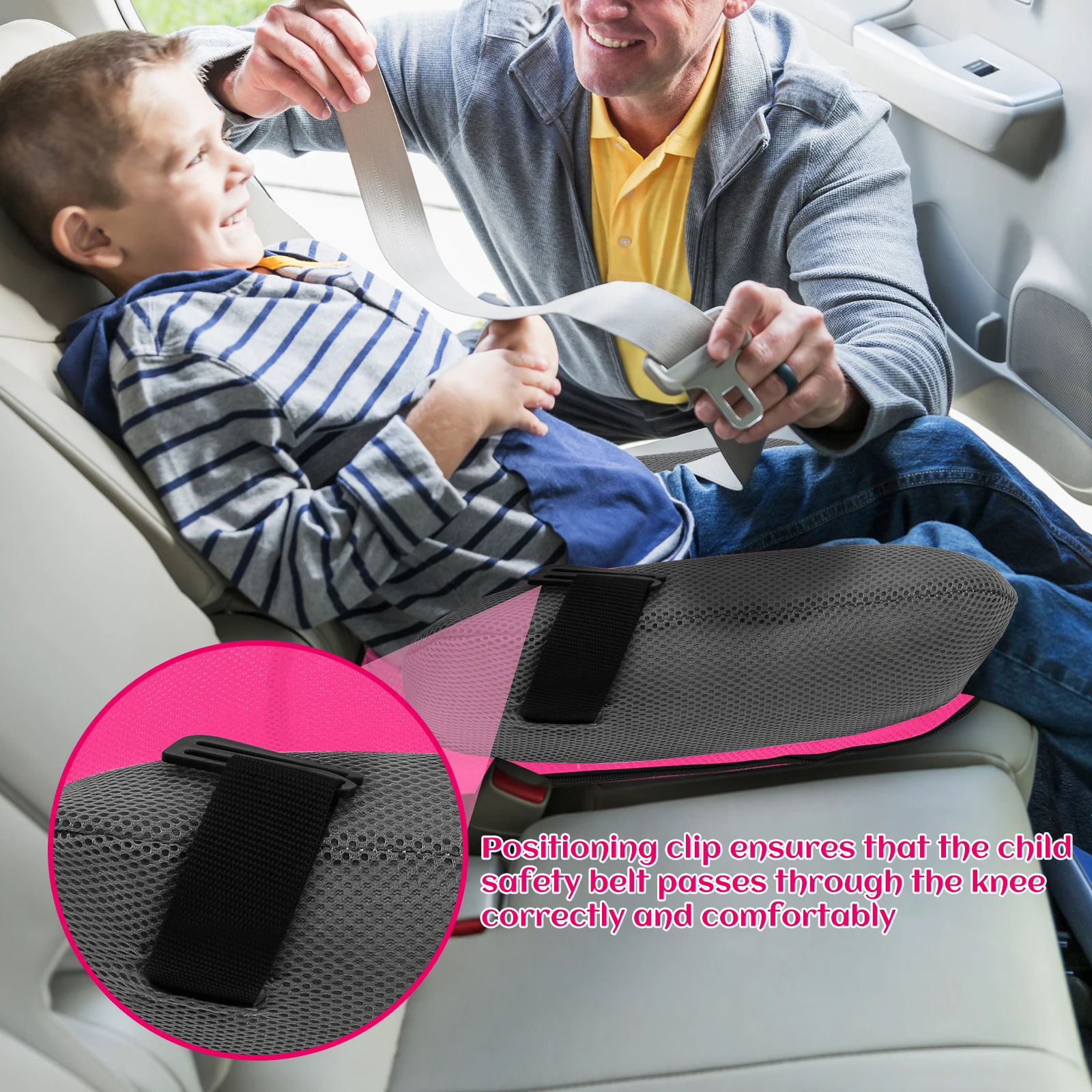 Portable Inflatable Seat Cushion PVC Travel Inflatable Booster Car Seat Fast Inflate Lightweight Soft Booster Car Seat for Kids