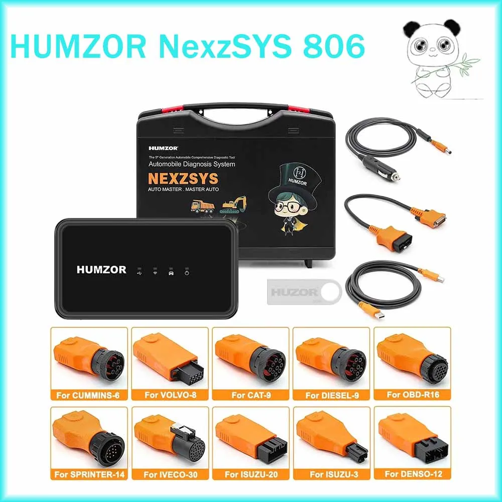 

HUMZOR NexzSYS 806 Win 10 Truck Diagnostic Tool Support Windows System 18 Special Functions Comprehensive Diagnostic Instrument