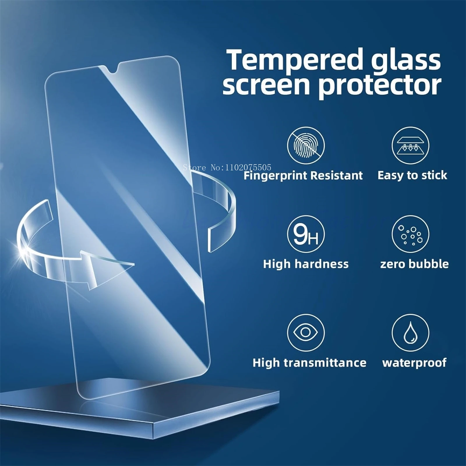 4Pcs 9D protezione a copertura totale per Samsung Galaxy A24 pellicola proteggi schermo in vetro antigraffio Anti-frantumazione - immagine 4