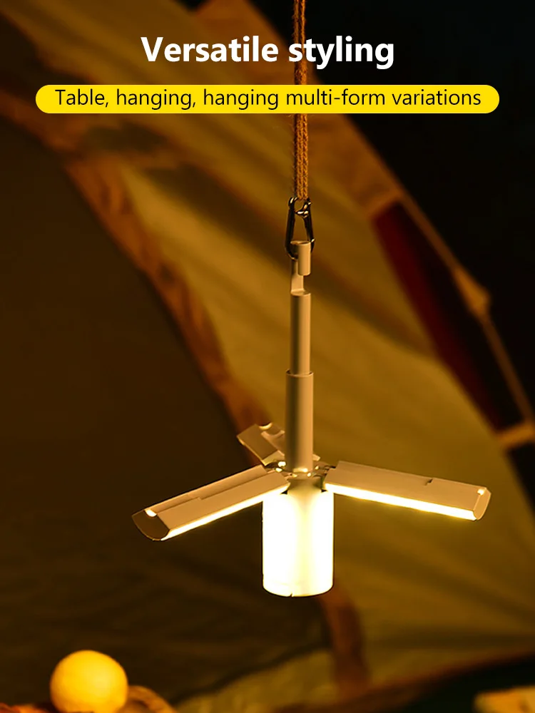 Description Picture 5 of itemFolding Outdoor Camping Light Portable Rechargeable High Capacity Lighting Student Dormitory Hanging Tent Hanging Light Lantern