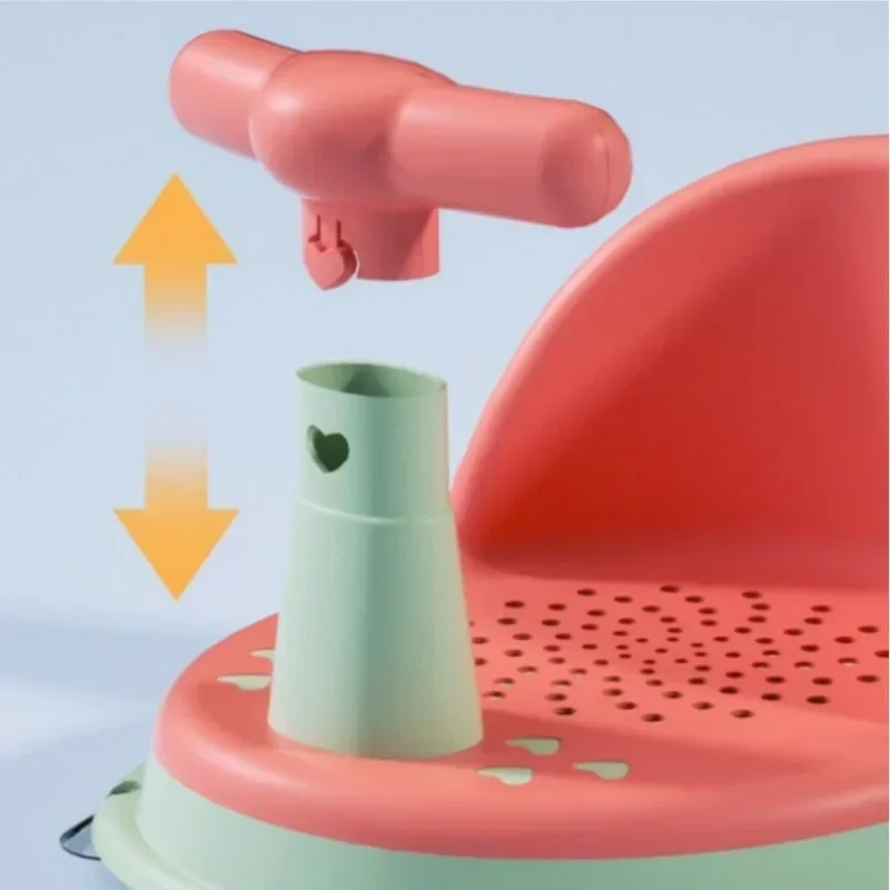 Baby Bath Seat Tubs Anti-slip Suction Cup Shower Seat for Kids Newborns Care Portable Shower Stand Play Seat Growth Accessories