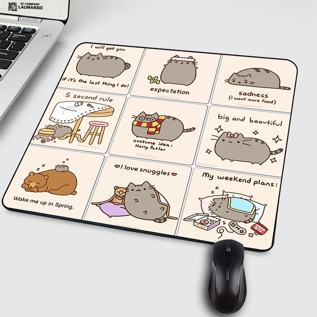 Cat Cartoon Mouse Pad Anime Mausepad PC Gamer Cabinet Tapis De Souris Varmilo Keyboard Gaming Accessories Laptop Mousepad