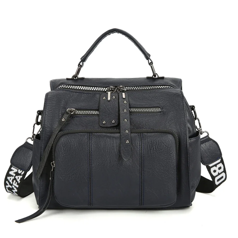 thumbnail image 1 of Mochila multifunción para mujer, bolso escolar para adolescentes, de cuero, para viaje, 1 of 5