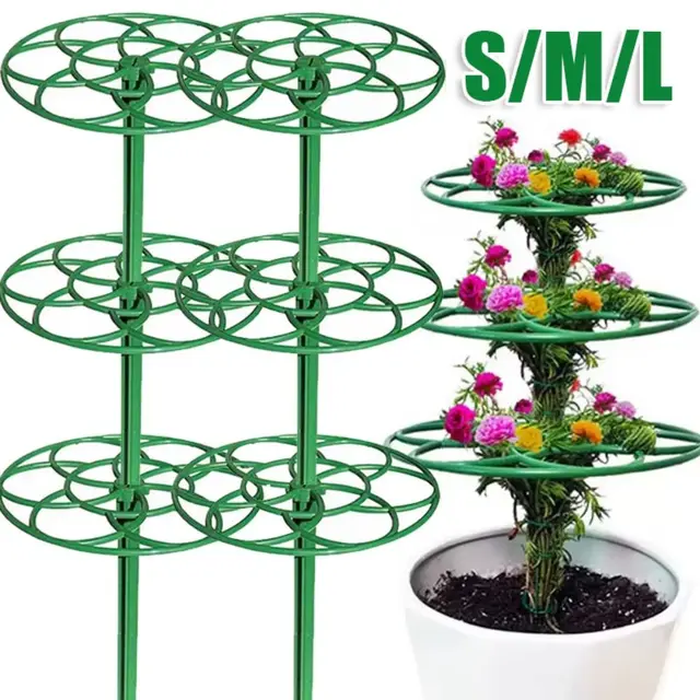 New S/M/L Bonsai Climbing Frame Plastic Multi-layer Plant Cage Support Stand Stackable Climbing Vine Rack Gardening Supplies 4