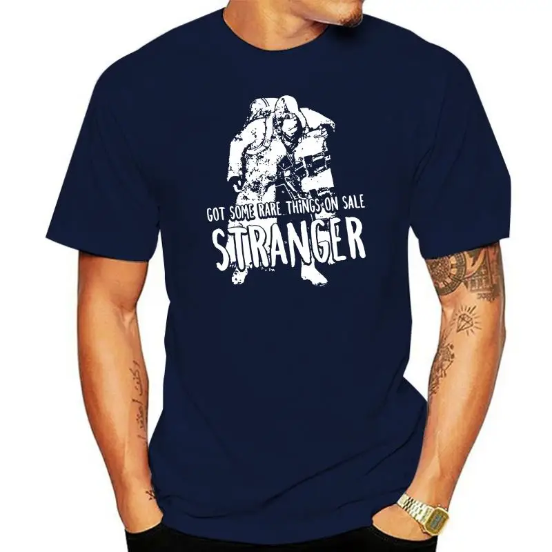 thumbnail image 1 of Conseguí algunas cosas raras en oferta, camiseta negra para hombre de Stranger, camiseta de estilo popular para hombre, camiseta superior, camisetas de color sólido, TALLA GRANDE, 1 of 5