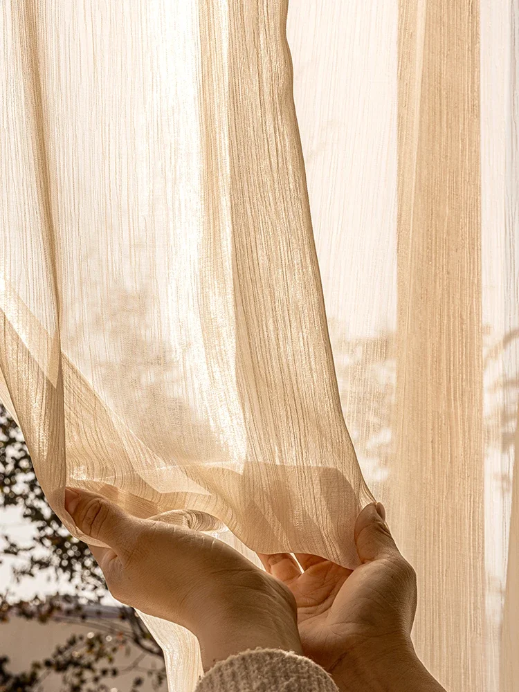 Bedroom Balcony Shading Streamer Gilt Net Red Dream Curtain Healing Gauze Curtain French Light Luxury Phantom Yarn Living Room 3