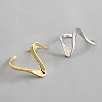 925 Sterling Silver Rings For Women Hollow Out Gold Color Temperament Personality Fashion Female Trendy Resizable Opening Rings - Image 5