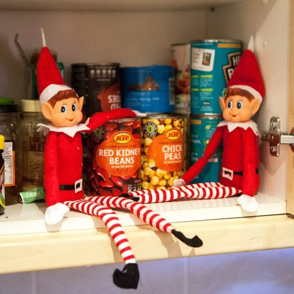 Shelf Elf Holiday Elf Guardian Christmas Home Decoration Gift for Kids artificial Doll Red christmas decorations