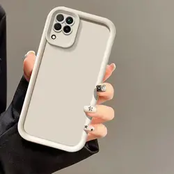 Matte Soft Protective Phone Case with Camera Guard - Galaxy F12 (White)