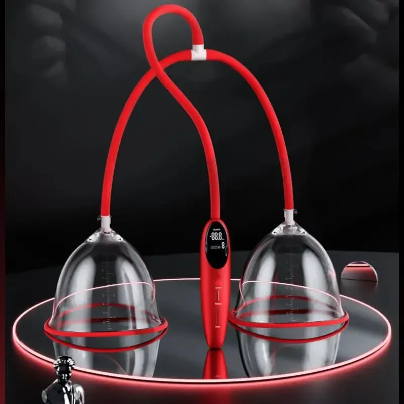 Electric Breast Pump with Smart Breast Enlargement Vacuum Sucker for Women Female Masturbator Massage Stimulator Adult Products