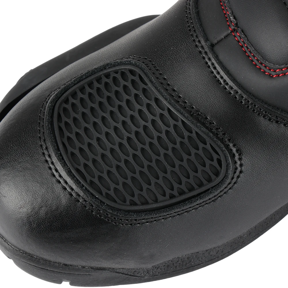 Motorcycle Riding Men Boots Professional Racing Shoes Road Breathable Leather Wear-resistant Boots Non-slip Safety Breathable