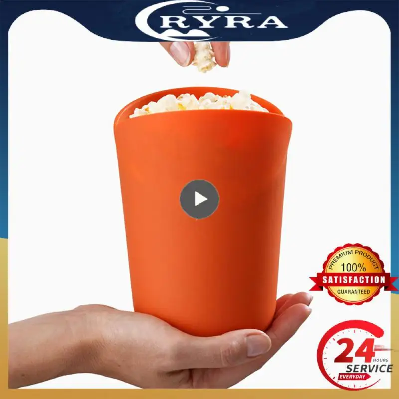 Secchio Per Popcorn Popcorn Microonde Pieghevole In Silicone Rosso Cucina Di Alta Qualità Strumenti Facili Secchio Per Popcorn Ciotola Maker Kitchen A