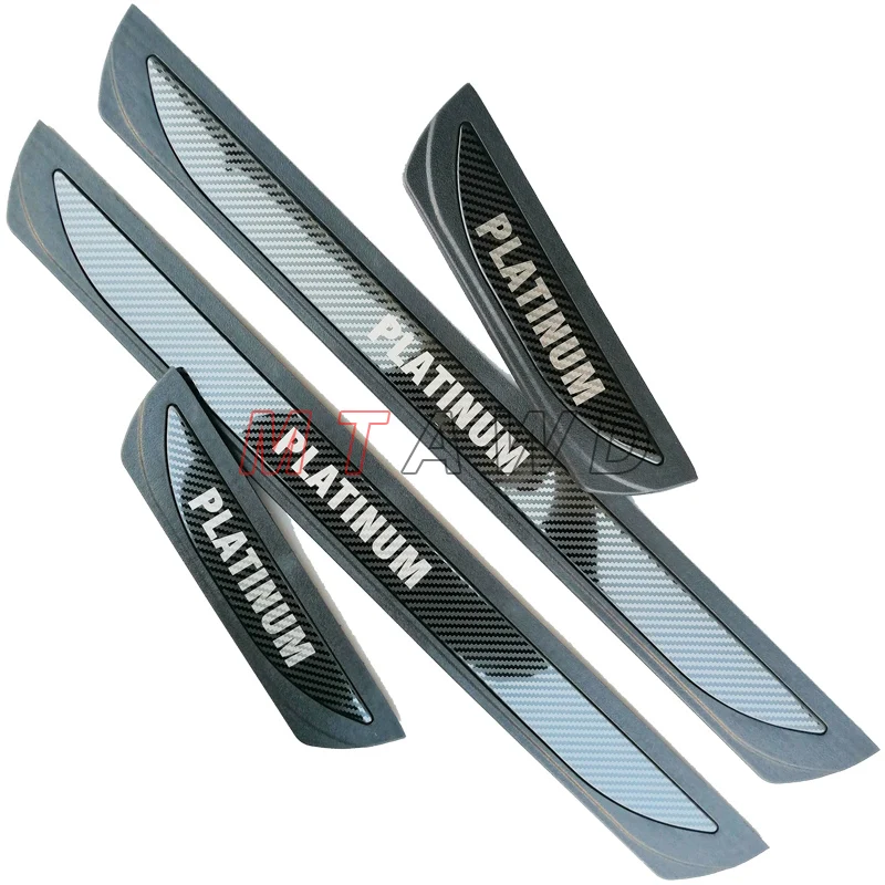 ENFILY 4 Pcs Stainless Steel Car Door Sill Protector For Vauxhall Mokka - View #7