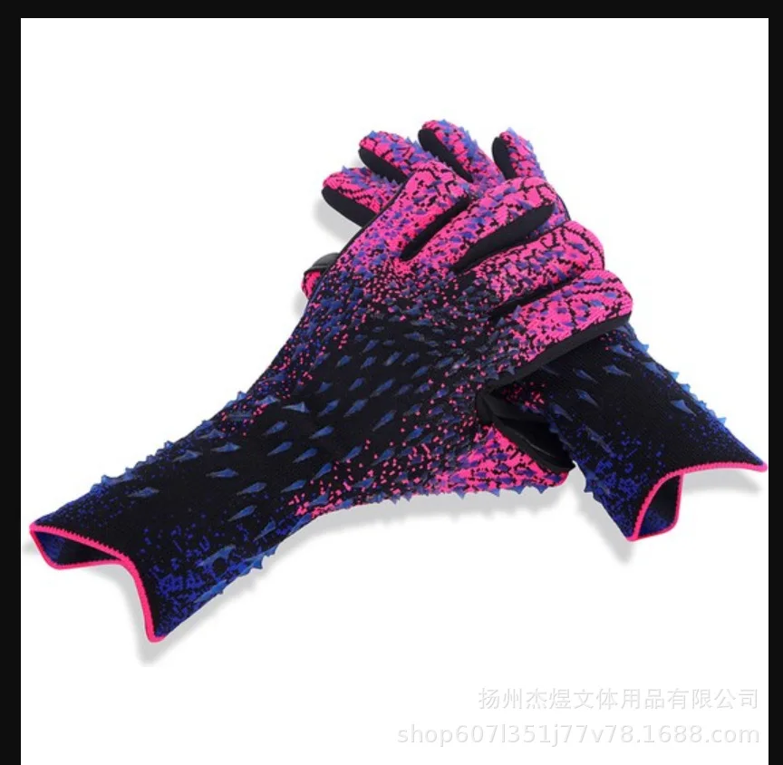thumbnail image 1 of Guantes de portero de fútbol para niños y adultos, de látex grueso, transpirables y cómodos, para entrenamiento, 1 of 5