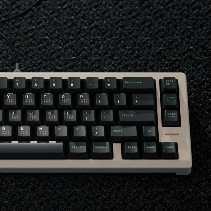 Qpbt-teclado Mecânico Cap Chave Cereja Perfil Pbt Sublimação para mx Switch Iso Enter 61 64 75 84 87 980 - Imagem 3