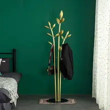 

Modern coated marble cloak racks floor-to-ceiling simple multi-pole vertical hangers the living room office of the home bedroom