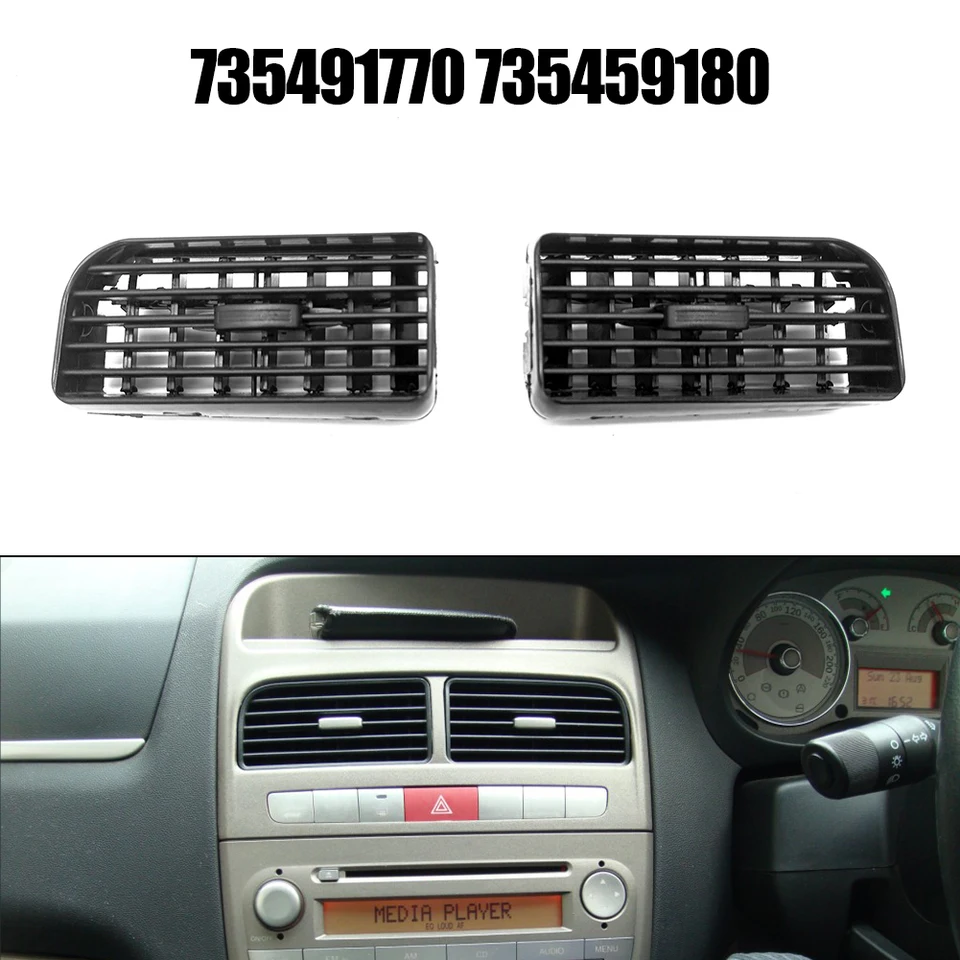 Radio Nachrüstung Halterung Blende für Fiat Grande Punto 2005-2010
