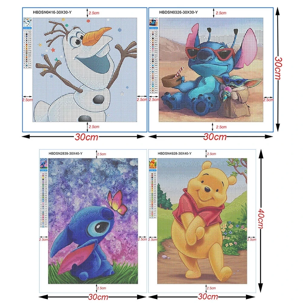 Disney Diamond Painting Stitch, Full Drill, Cross Stitch Analyste