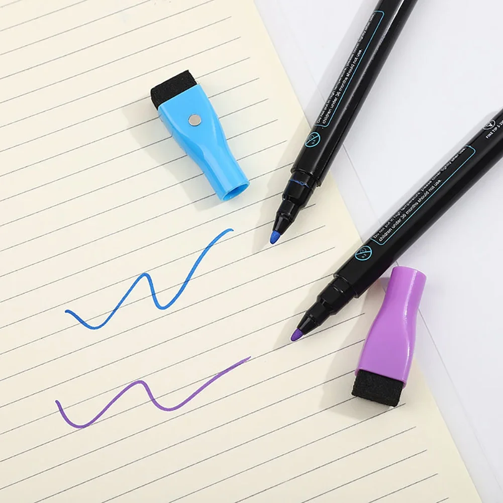 마그네틱 건식 지우기 마커 화이트보드 마커 펜, 사무실 학교 화이트보드 문구, 엑스트라 파인 팁 컬러 펜, 8 가지 색상, 0.5mm