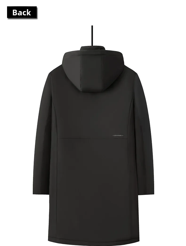 الراقية طويلة رشاقته الشتاء العلامة التجارية الجديدة عارضة الأزياء الثقيلة مقنعين سترة سترة في الهواء الطلق سترة واقية يندبروف معاطف ملابس خارجية