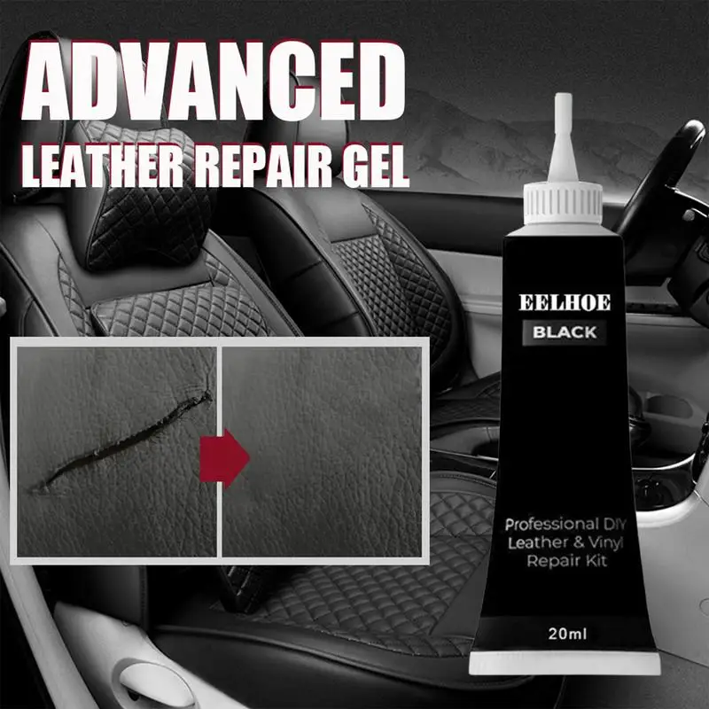 Leather Repair Gel Home Car Seat Sofa Leather Complementary Repair Refurbishing Cream Color Paste Cleaner 2Pcs