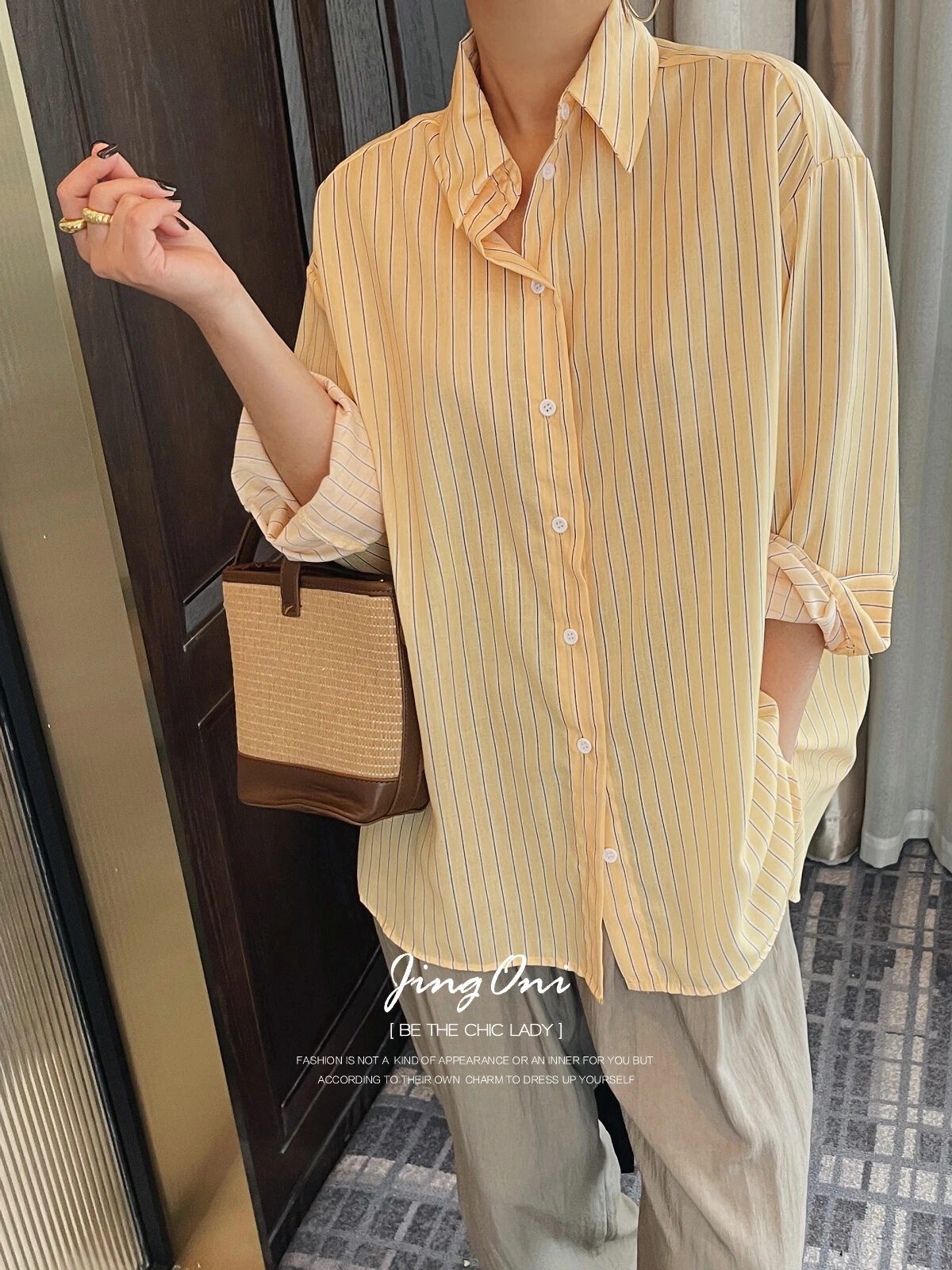 Striped Shirts Blouses Woman Clothing Y2k 2024 Fashion Spring Korean Style Elegant Vintage Luxury New Top Youthful Long Sleeve