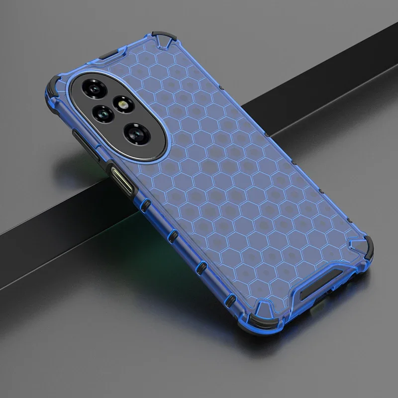 Honeycomb Pattern Armor HD Shockproof Protective Phone Case