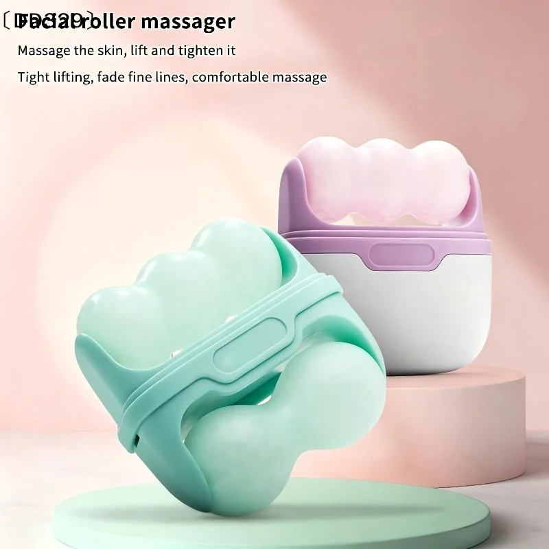 Dual Ice Roller for Facial and Eye Therapy – Puffiness, Migraine, and Minor Injury Relief