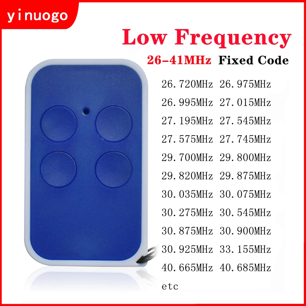 Universal Low Frequency Garage Door Remote Control 26mhz to 41mhz Fixed