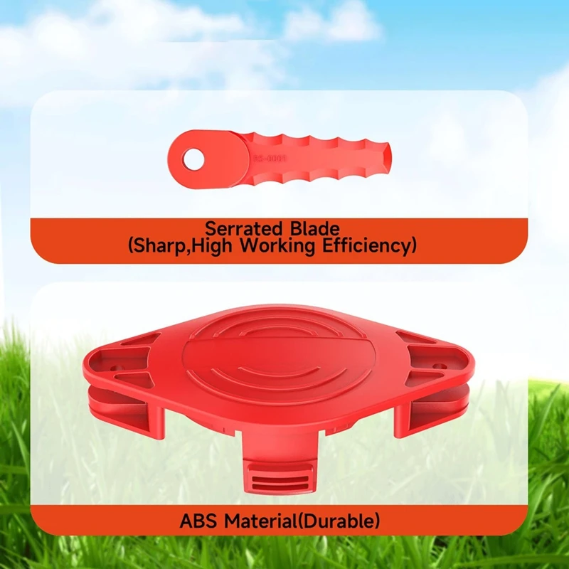 ABKD Trimmer Blades Head & CMZST0653 Trimmer Spool For Craftsman Head CMCST900 CMESTA900, CMZST065 Replacement Spools
