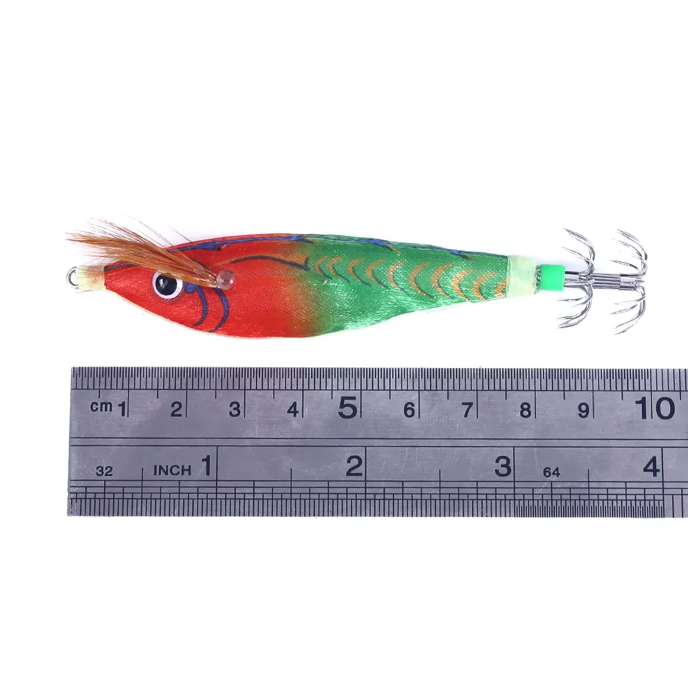 Newup 9pcs/lot Fishing Squid Jig Lures Wood Shrimp Bait Hooks 10g 9.5g  17.2g 14.3g SQUID Octopus Jigging Cuttlefish Bait - AliExpress