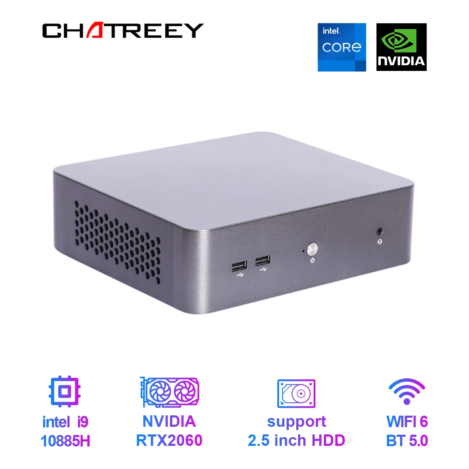 Chatreey Mini Pc Intel I9 I7 I5 6 Cores With Nvidia Gtx1650 4g Graphics  Windows 10 Linux Gaming Desktop Computer Ssd - Barebone & Mini Pc -  AliExpress