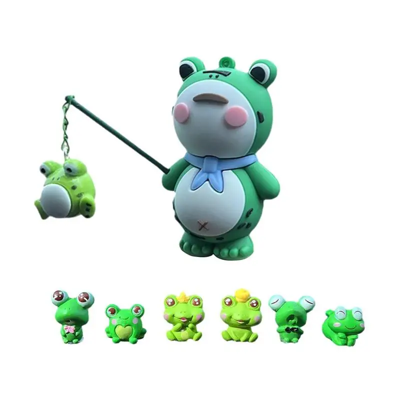 

Cute Mini Frog Car Interior Decoration Auto Rearview Mirror Dashboard Frog Ornaments For Woman Man Gift Car Accessories