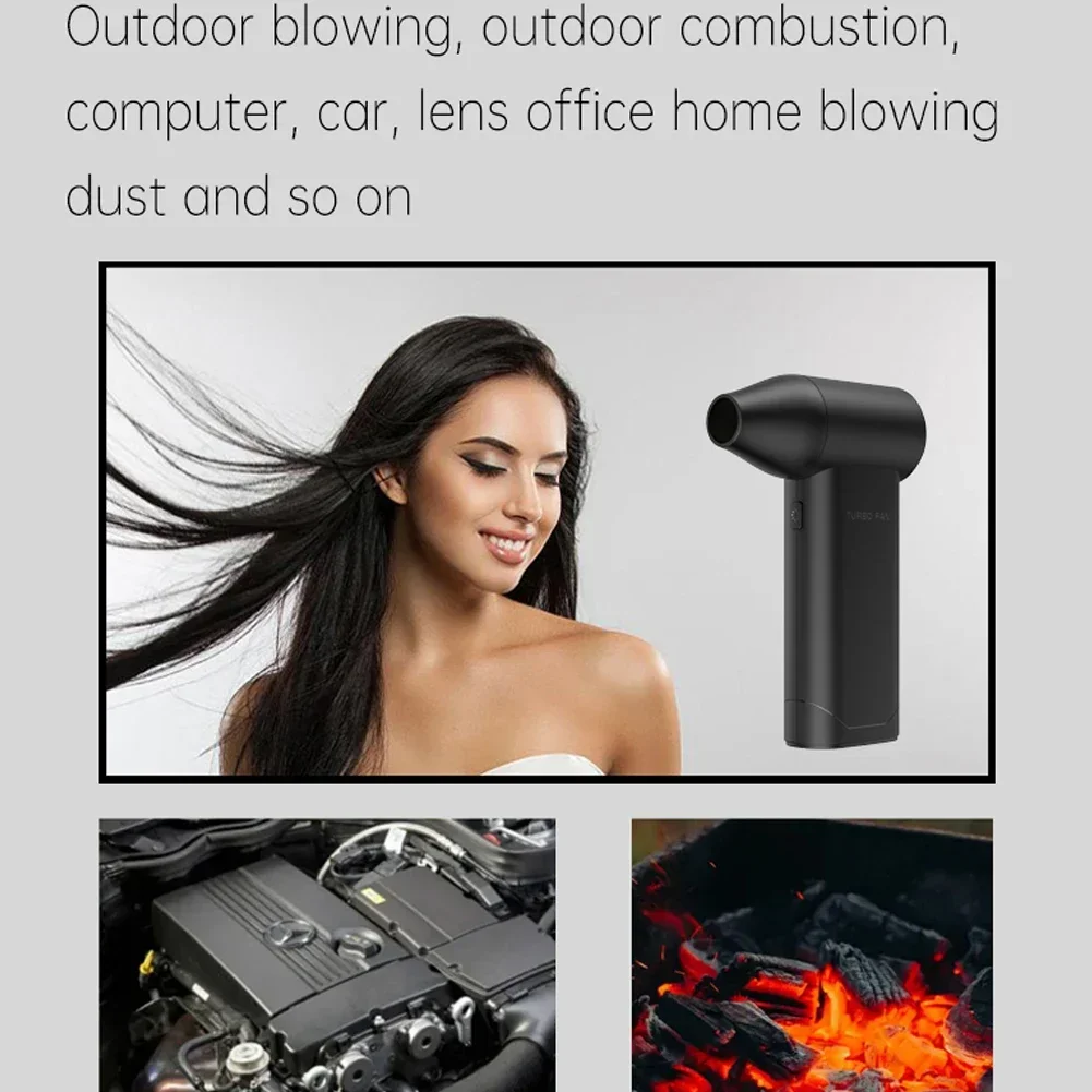 Xiaomi Youpin 130000RPM 52m/s Jet Fan Compact High Speed Hair Dryer Camping Turbofan Cordless Handheld Brushless Car Dust Blower 4
