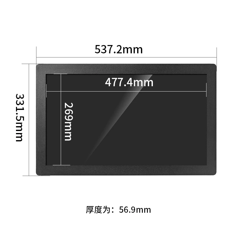 1000cd/m² 밝기 21.5인치 1920*1080 야외용 패널 내장형 마운트 정전식 터치 스크린 모니터 VESA 산업용 디스플레이