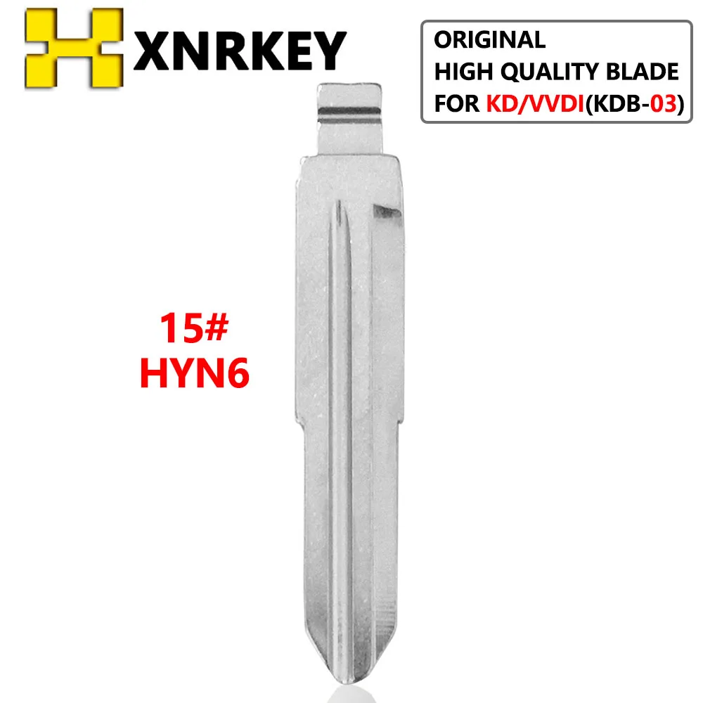XNRKEY KDB-03 HYN6 Flip Blank key Blade15# for Hyundai Elantra Tucson Kia Cerato for KD keydiy xhorse VVDI remotes