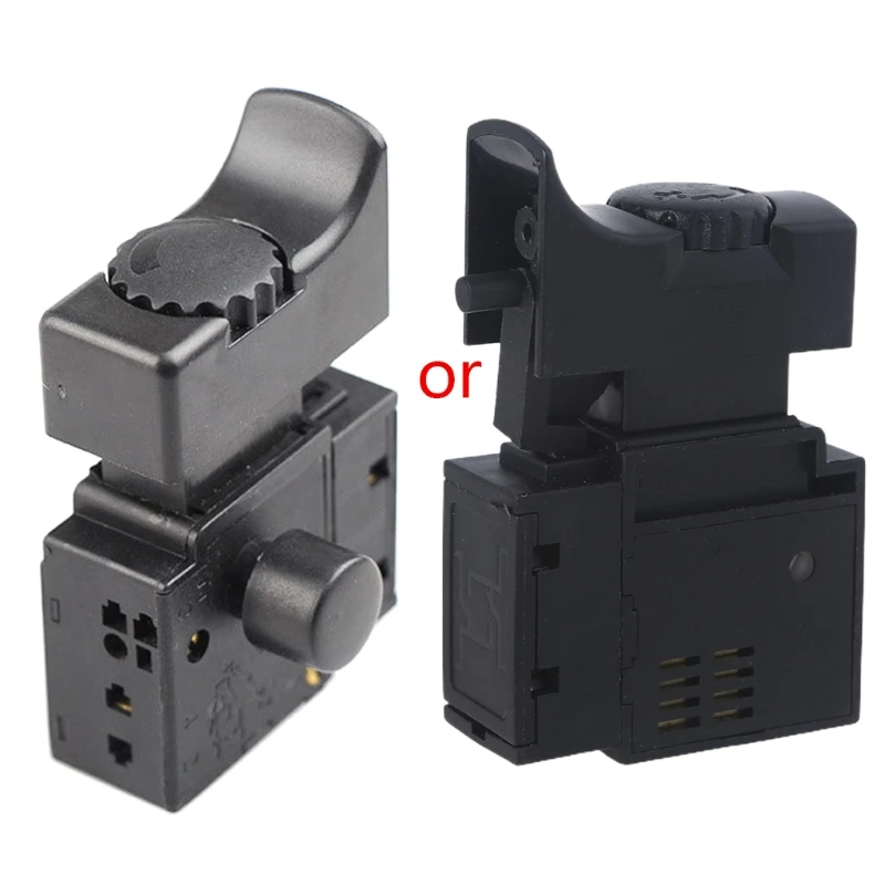 

Speed Regulating Switch FA2-6/1BEK Lock on Power Tool Electric Drill Speed Control Trigger Button Switch Easy Operation