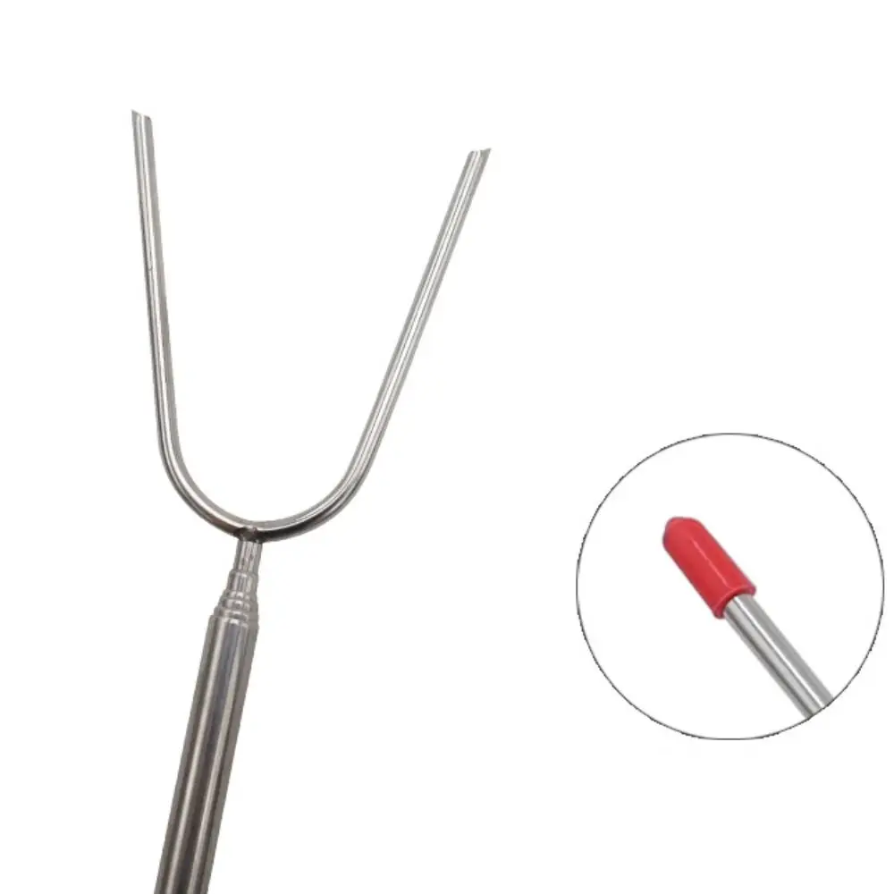 Telescopic BBQ Forks Marshmallows Roasting Sticks Stainless Steel Extendable Hot Dog Sausages Skewers Barbecue Tools