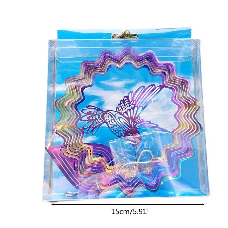 3D Bird Wind Spinner Hanging-Ornament for Indoor Outdoor Garden Yard Decoration Thanksgiving Birthday Party Favor 87HA 5