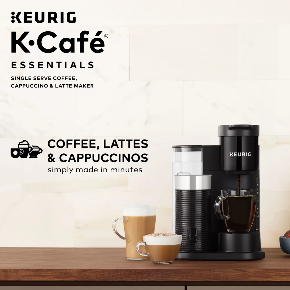 Keurig K-Latte Single Serve K-Cup Coffee and Latte Maker, Comes with Milk Frother, Compatible With all Keurig K-Cup Pods, Black