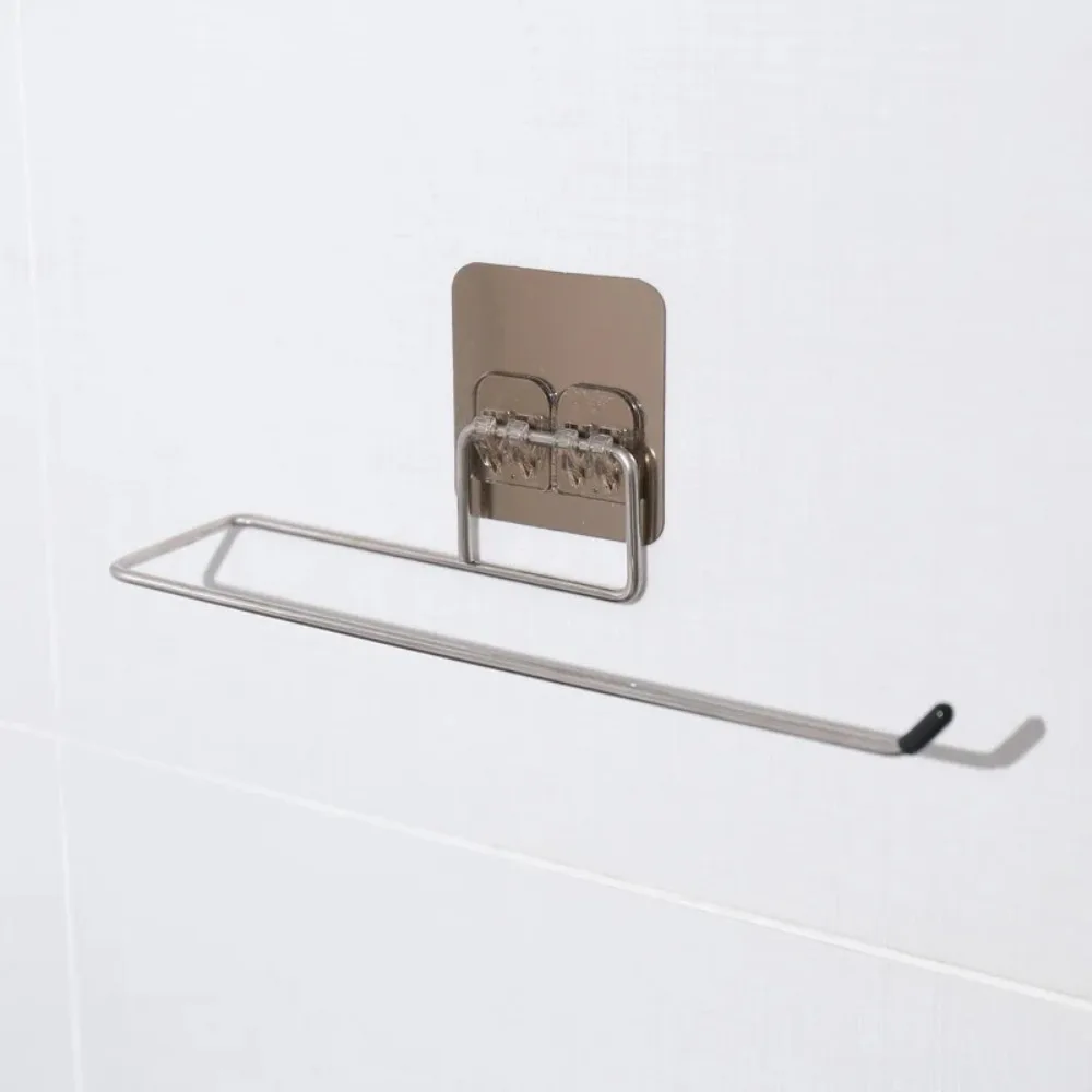 1PCS Kitchen Paper Towel Holder Adhesive Toilet Paper Rack Towel Hanger Tissue Dispenser Roll Napkin Cabinet Storage Accessories
