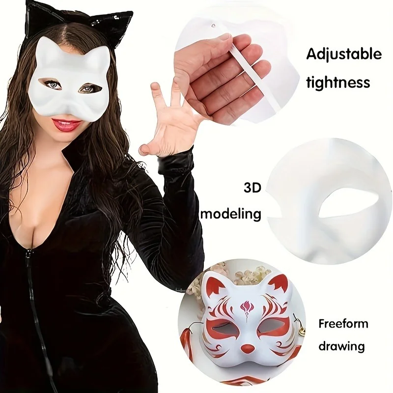 Cosplay Mask 1-20pcs Japanese Blank