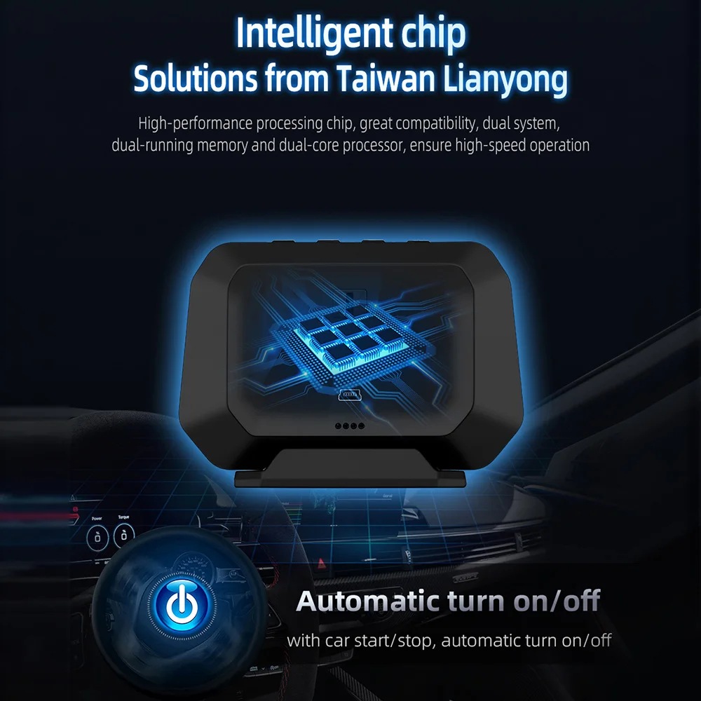 P21 HUD   ÷ ڵ º ǻ  ð, GPS ӵ, OBD2  ,   