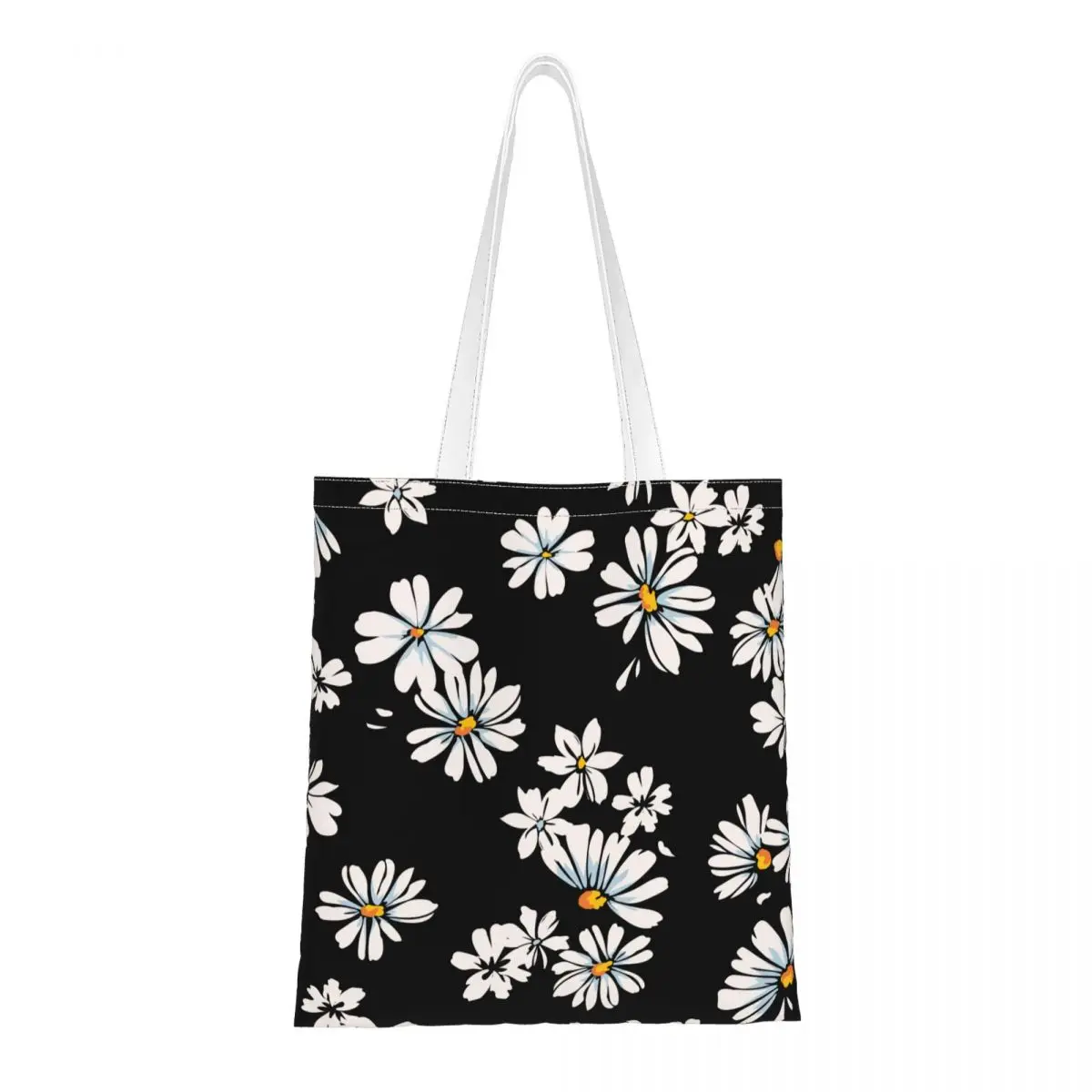 

Daisy Flower Shoulder Bag Female Eco Shopping Bags Cute Large Capacity Handbag Cartoon Shopper Bag for Girl Swimming
