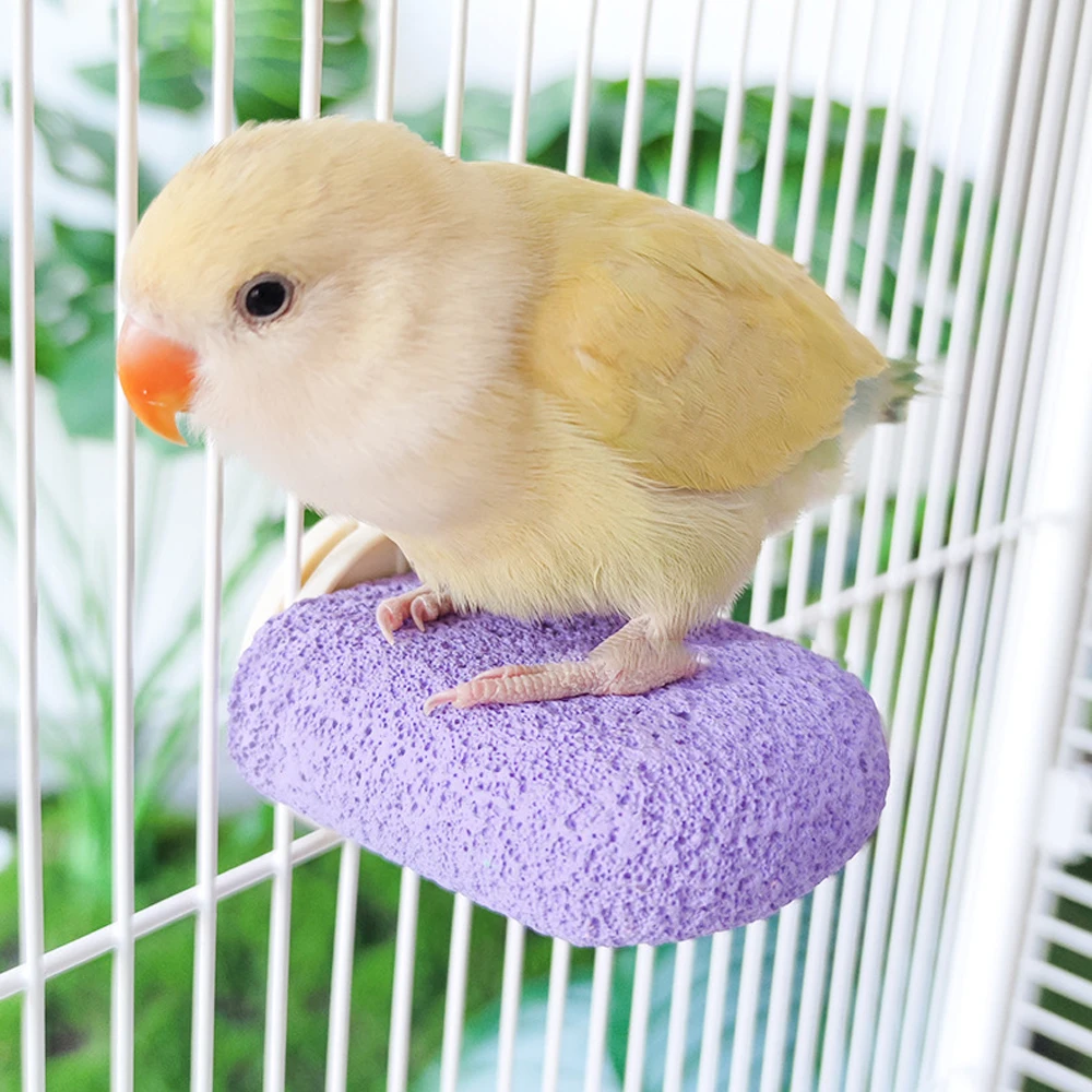 Bird Stand Toy For Parrot Squirrel Hamster Calcium Milk Molar Platform Board Parrot Jumping Platform Grinding Stone Chew Toy parrot toy bird toy bird perch stand